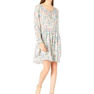 William Rast Devondra Floral Print Long Sleeve Dress Size XS